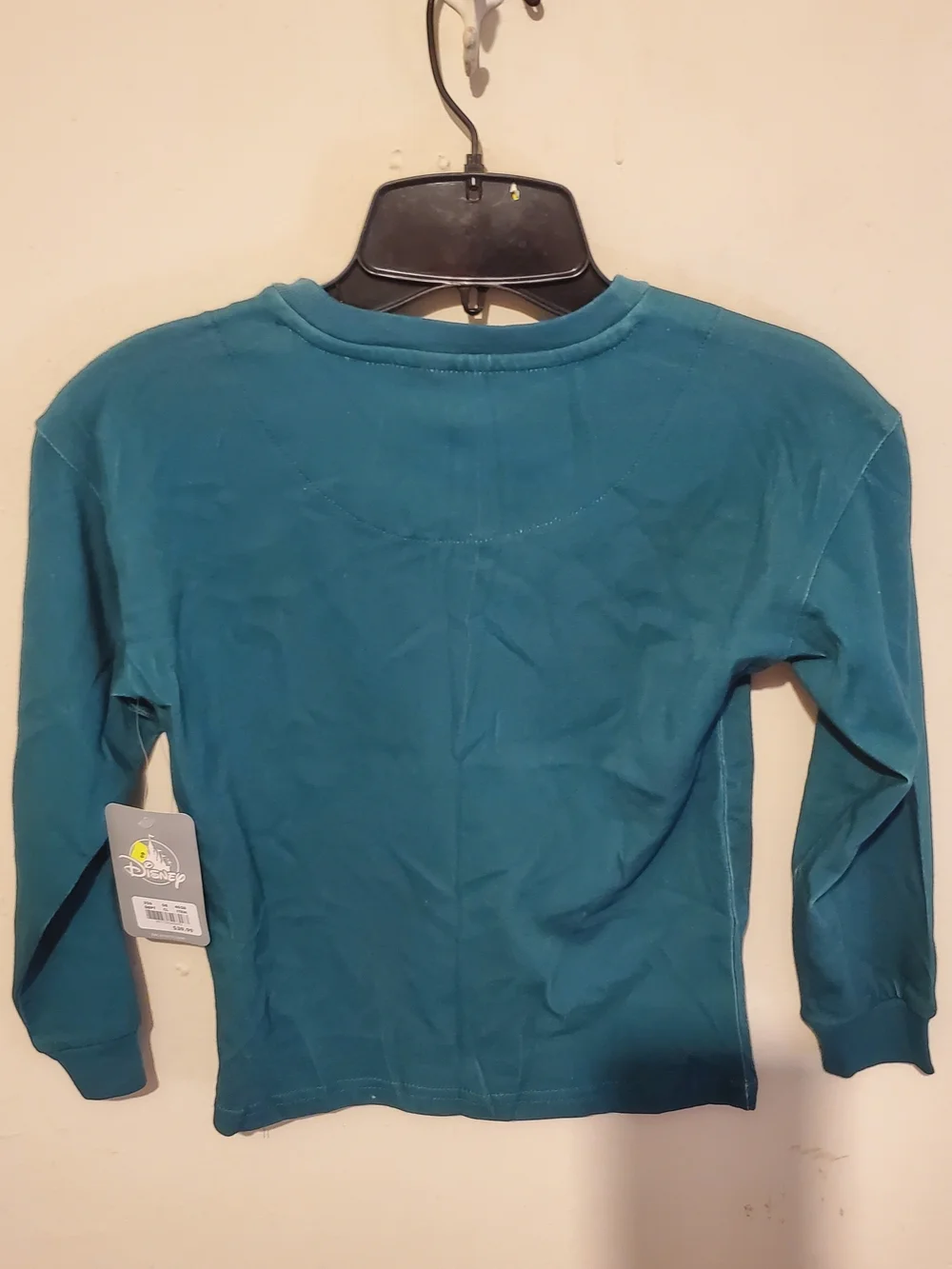 Disney Teal Long-Sleeve Graphic Tee - Neon Skull Duo